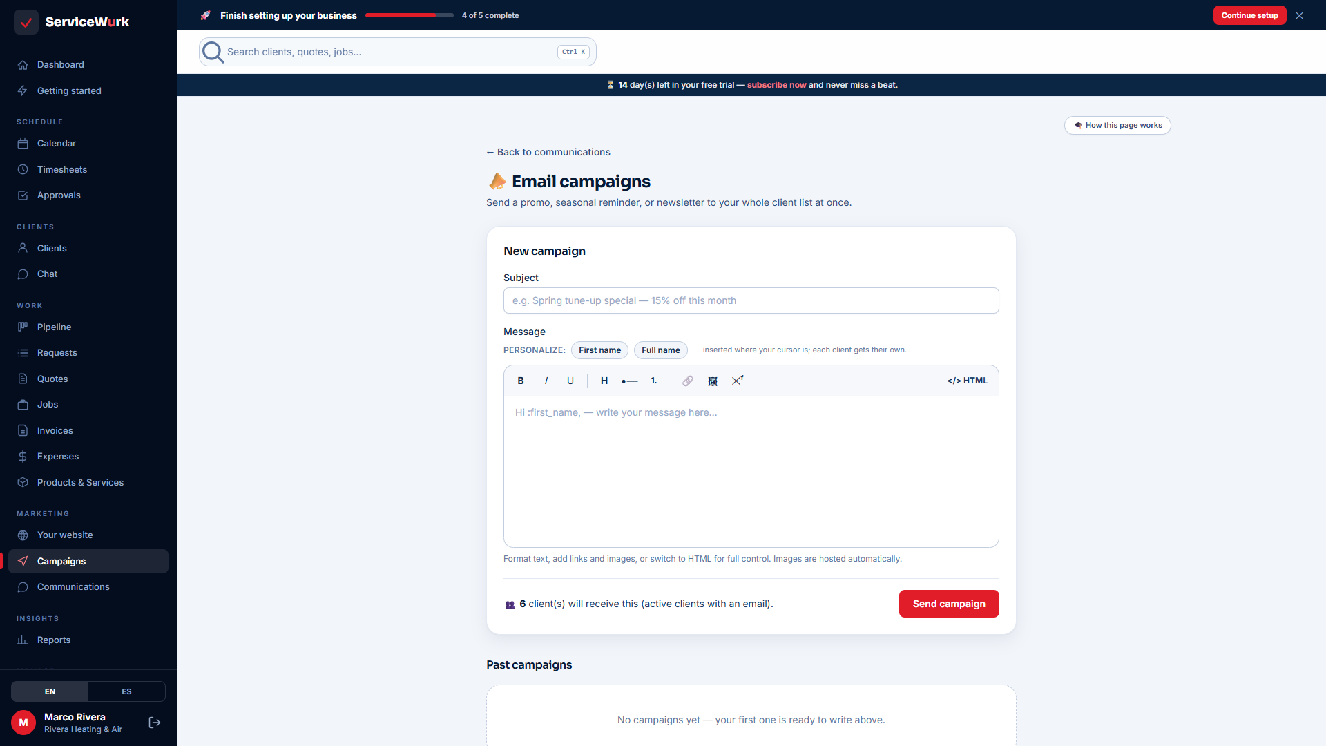 Email campaigns