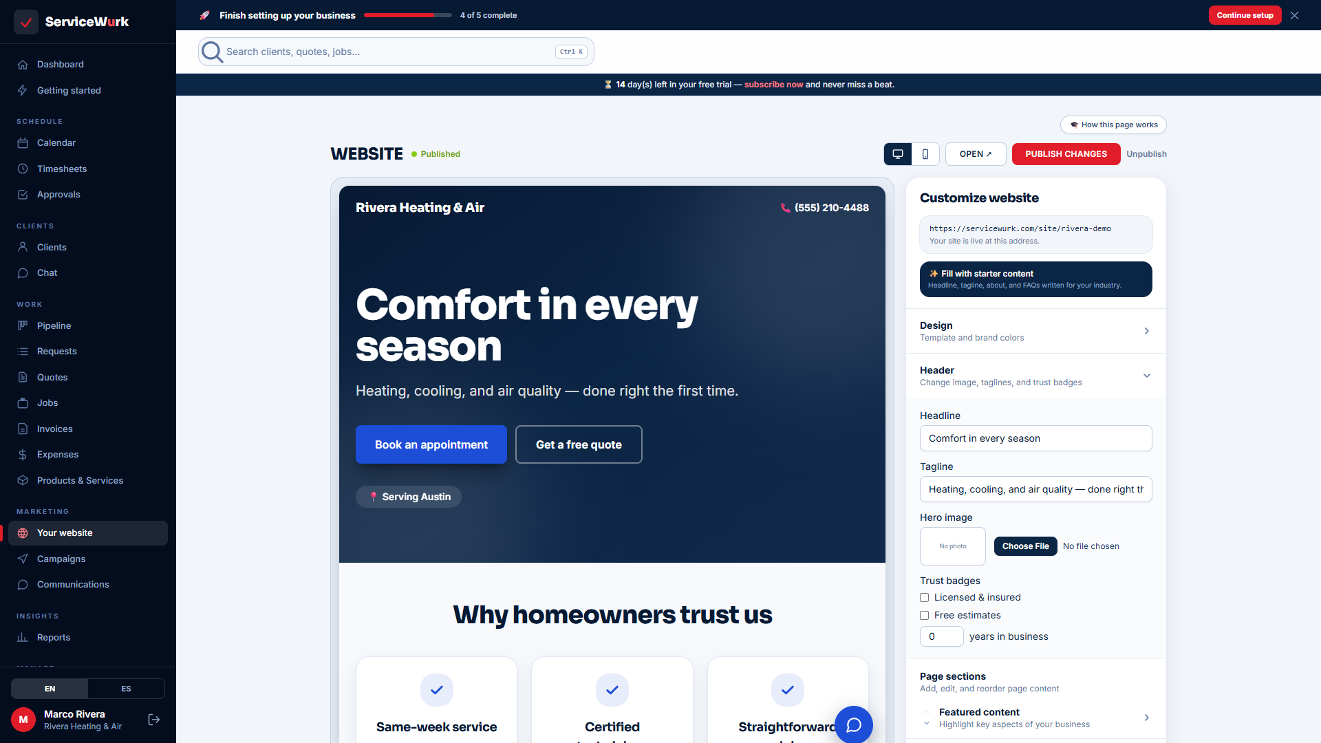 Website builder